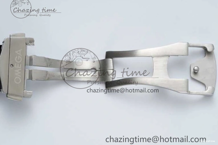 0111 Breathable Speedmaster Racing Master SS HKF Best Edition White Dial on Black Rubber Strap A 7815